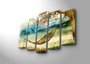 Wallity Set de 5 pinturas decorativas en lienzo 5PATK-3 Multicolor